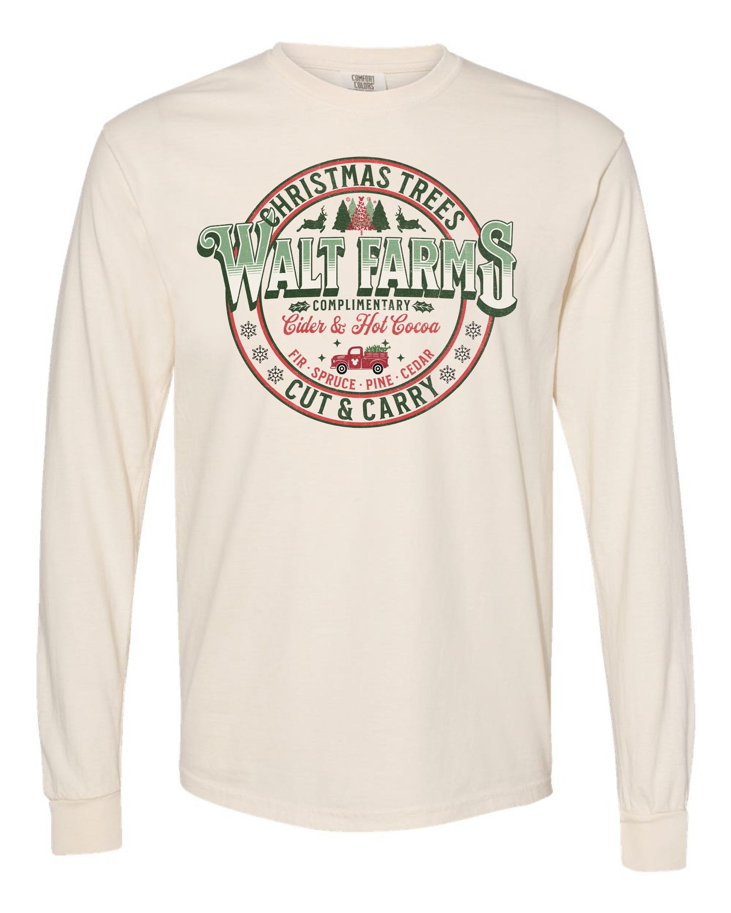 Walt Farms Christmas Trees Long Sleeve Tee