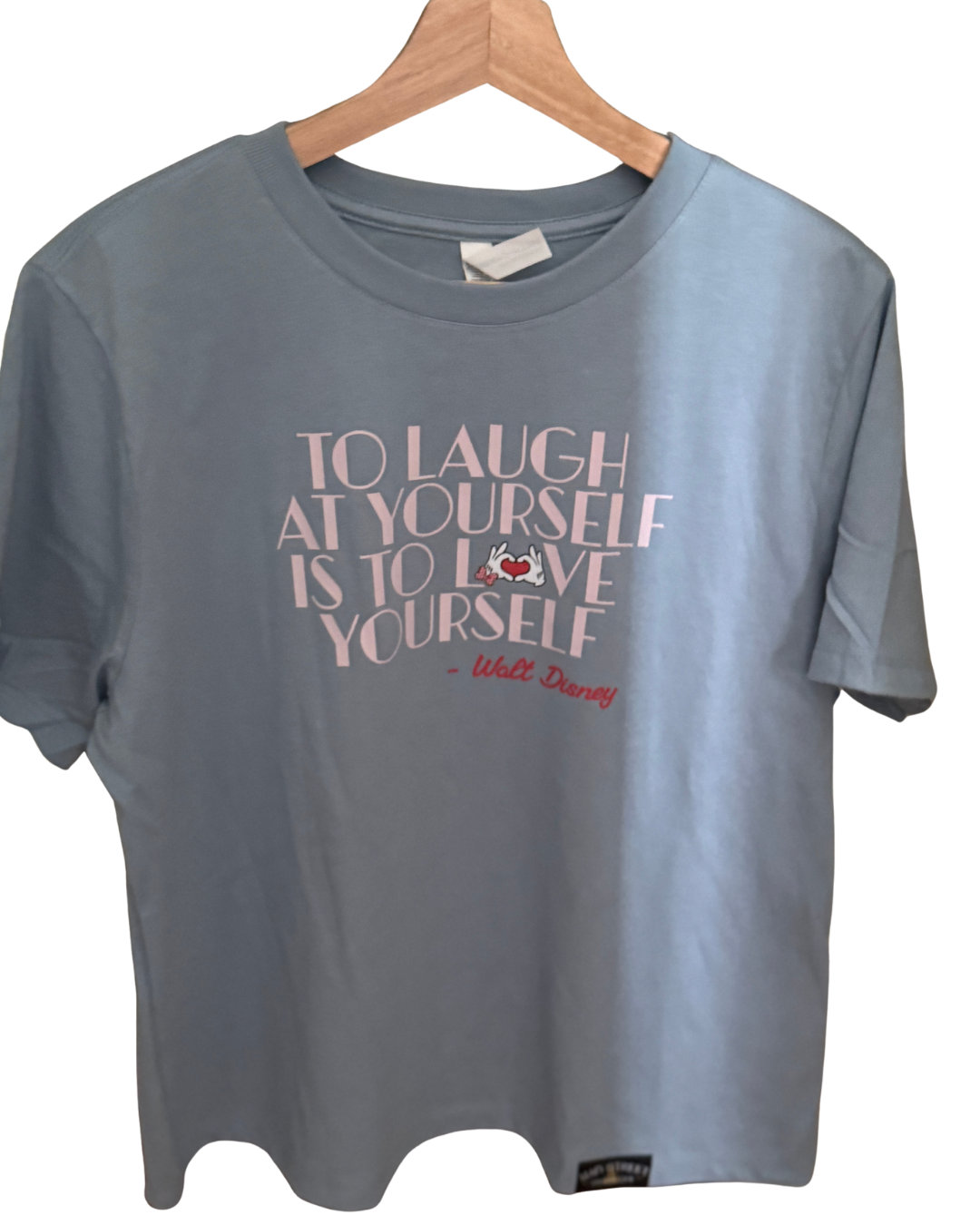Laugh & Love Yourself Tee – Walt Disney Quote