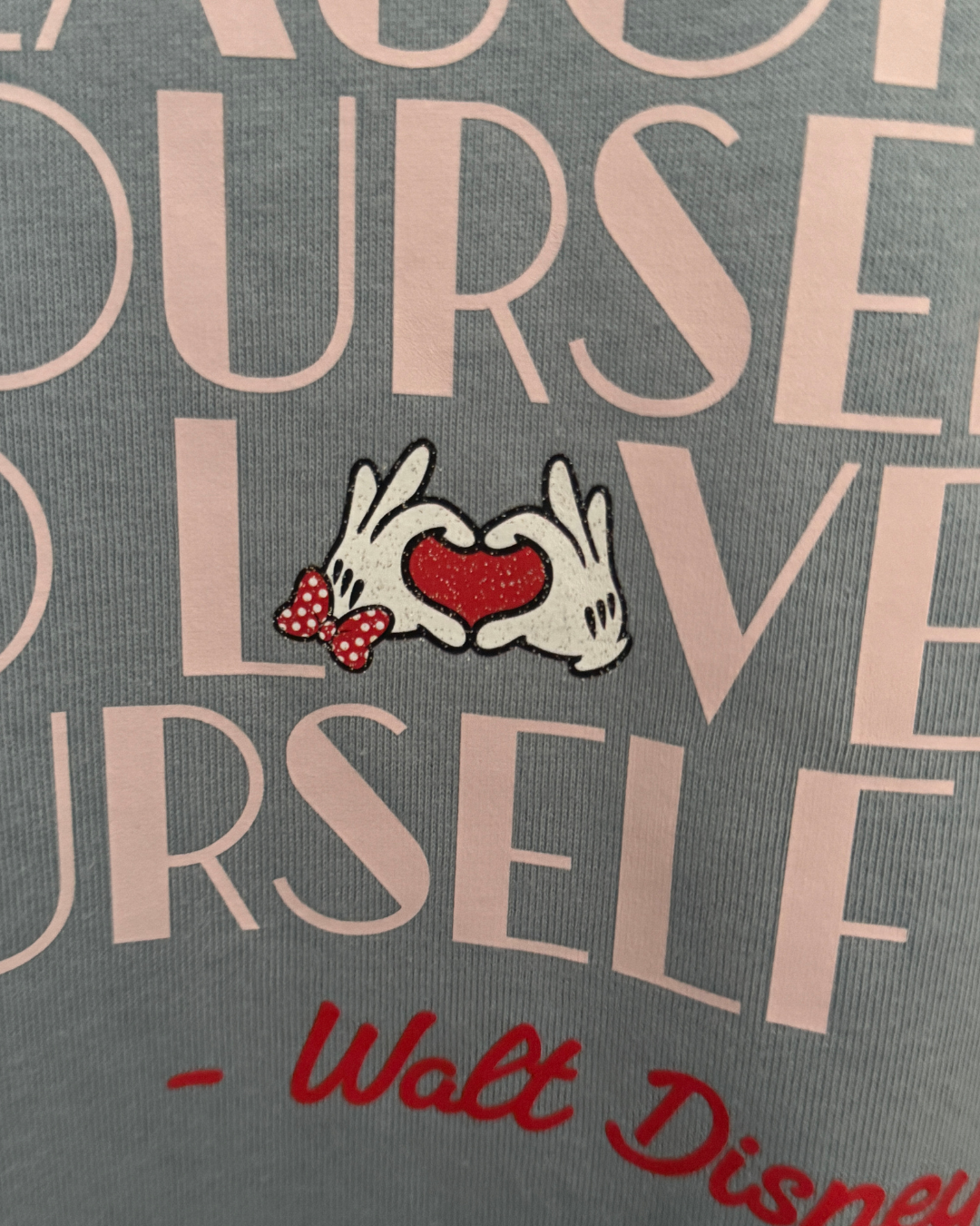Laugh & Love Yourself Tee – Walt Disney Quote