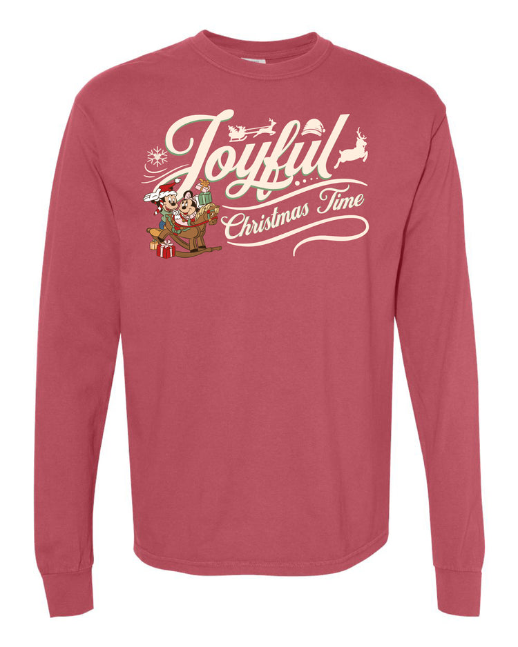 Joyful Christmas Time Disney-Inspired Long Sleeve