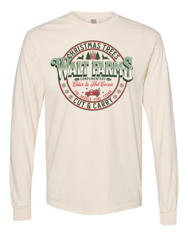 Walt Farms Christmas Trees Long Sleeve Tee